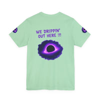 Drip District 27 Shirt | Purple Black Hole Streetwear Tee | Trendy Unisex Graphic Top