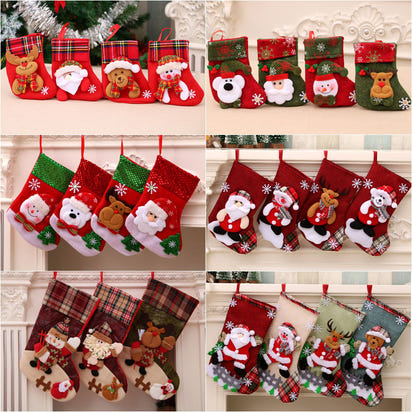 Christmas Gift Sock Hanging Bag