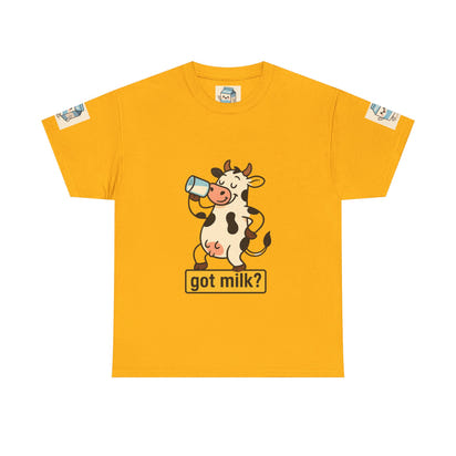 Funny Cow Got Milk T-Shirt Cute Dairy Lover Tee Pun Graphic Shirt Animal Humor Gift for Men & Women Farm Life Aesthetic