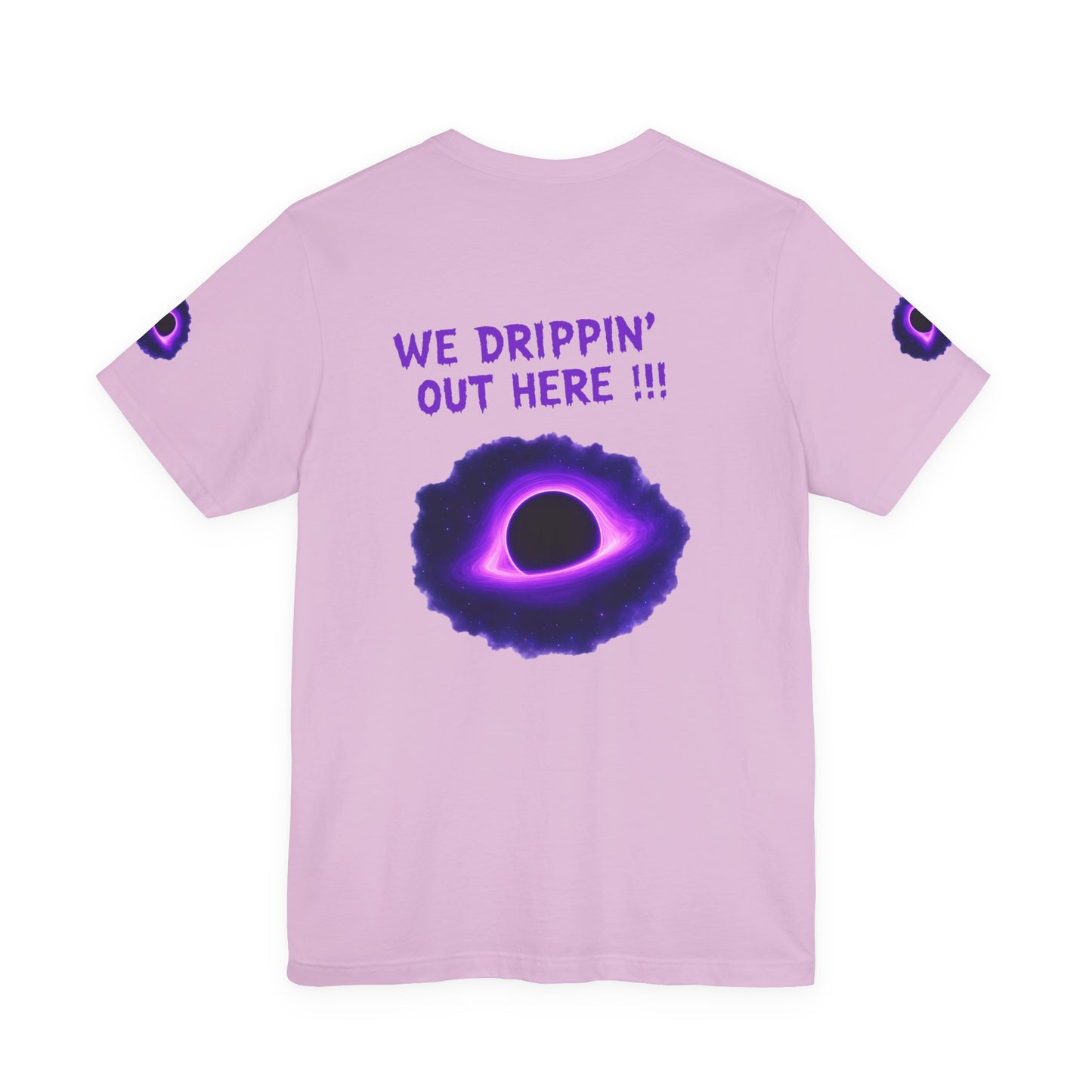 Drip District 27 Shirt | Purple Black Hole Streetwear Tee | Trendy Unisex Graphic Top