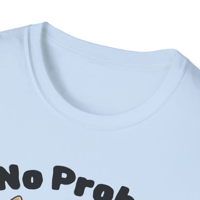 Light Color No Prob Llama T-Shirt, Unisex Cool Llama Sunglasses Unisex Softstyle T-Shirt - Fun Graphic Tee for Animal Lovers, Birthday Gift