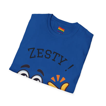 Zesty Emoji Pride T-Shirt | Funny Snap Face Tee | LGBTQ+ Celebration Shirt | Cute Graphic Unisex Top for Joyful Expression