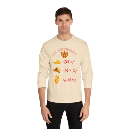 Lit University Crewneck | Dap, Wrap, Snap Edition | Funny College Sweatshirt for Students, Gamers & Trendsetters