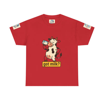 Funny Cow Got Milk T-Shirt Cute Dairy Lover Tee Pun Graphic Shirt Animal Humor Gift for Men & Women Farm Life Aesthetic