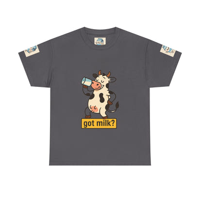 Funny Cow Got Milk T-Shirt Cute Dairy Lover Tee Pun Graphic Shirt Animal Humor Gift for Men & Women Farm Life Aesthetic