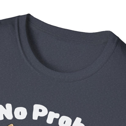 No Prob-Llama Funny T-Shirt | Dark Color Unisex Tee | Cute Llama Design | Humor Animal Pun Shirt | Gift for Him or Her