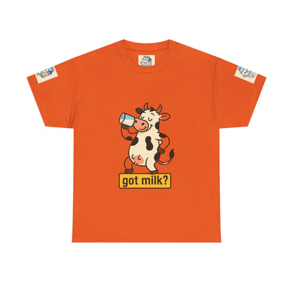 Funny Cow Got Milk T-Shirt Cute Dairy Lover Tee Pun Graphic Shirt Animal Humor Gift for Men & Women Farm Life Aesthetic