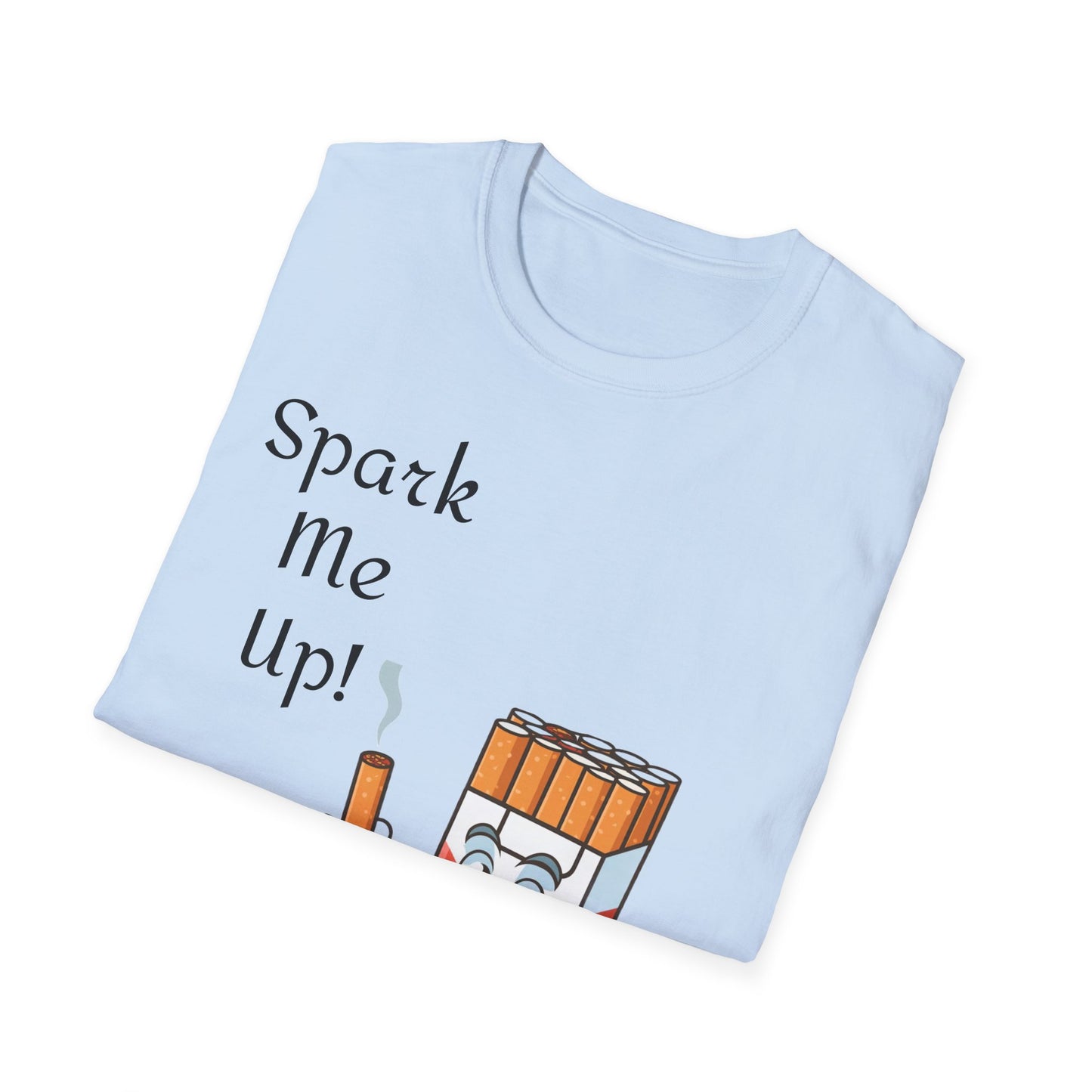 Spark Me Up! Funny Graphic T-Shirt | Whimsical Cartoon Tee | Trendy Unisex Gift for Him or Her | Casual Streetwear Top