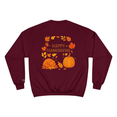 Thanksgiving Champion Sweatshirt, Turkey Sweater, Fall Apparel, Holiday Gift, Cozy Sweatshirt, Harvest Fashion