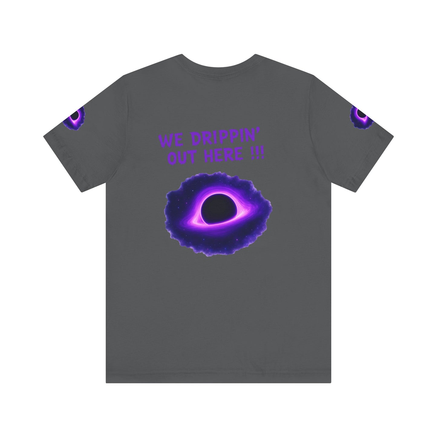 Drip District 27 Shirt | Purple Black Hole Streetwear Tee | Trendy Unisex Graphic Top