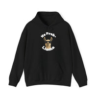 Dark Colors No Prob-Llama Hoodie Dark Colors Funny Alpaca Pun Sweatshirt in Cozy Black, Navy & Gray