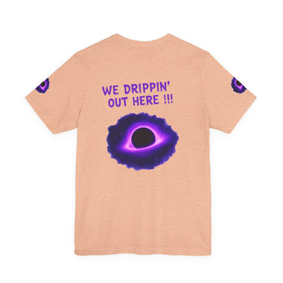 Drip District 27 Shirt | Purple Black Hole Streetwear Tee | Trendy Unisex Graphic Top