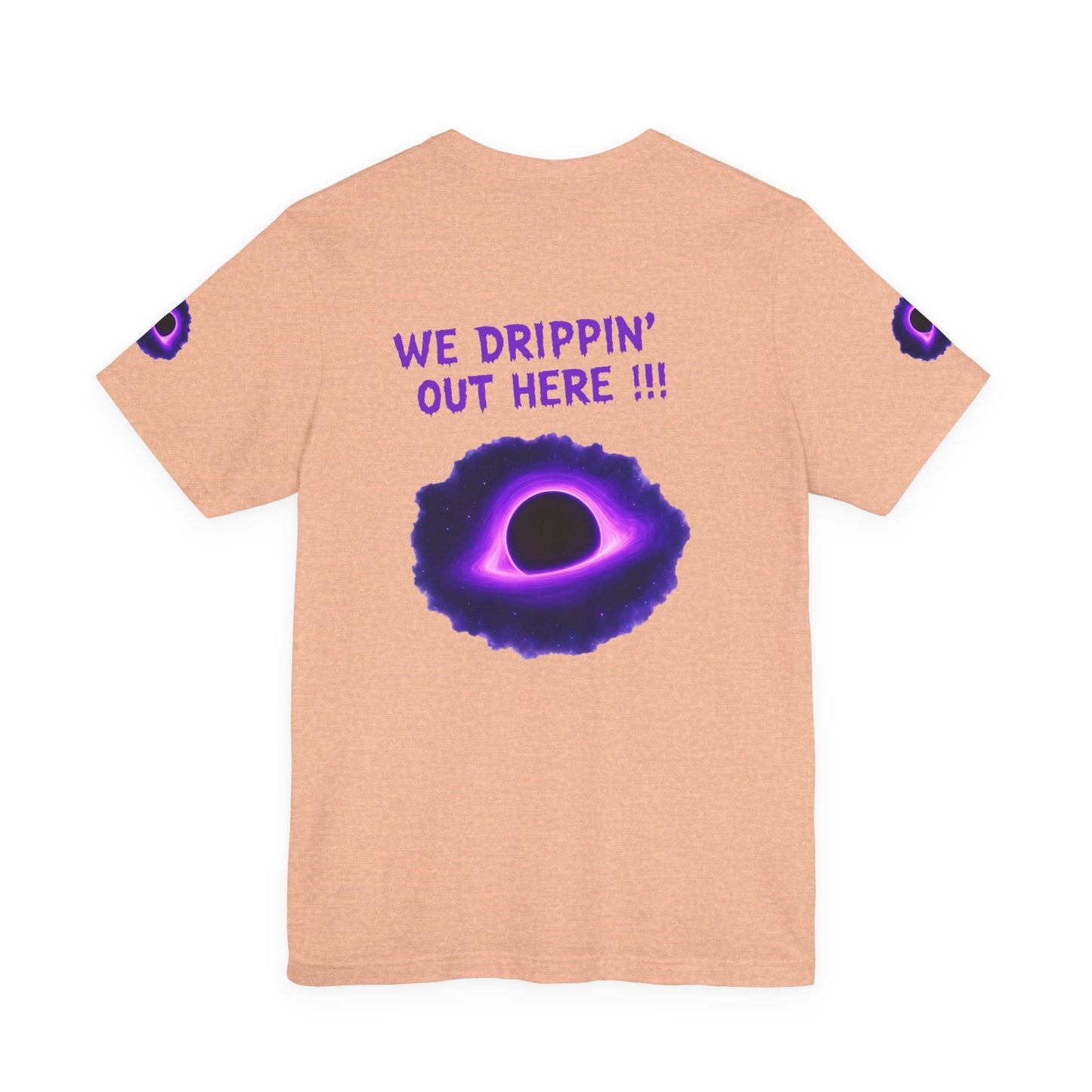 Drip District 27 Shirt | Purple Black Hole Streetwear Tee | Trendy Unisex Graphic Top