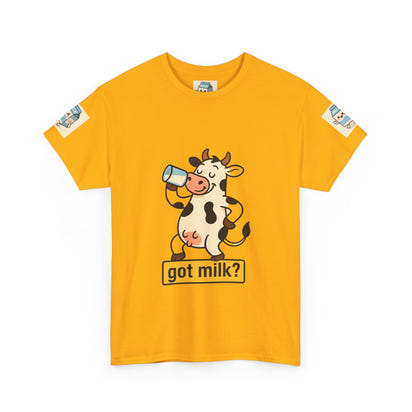 Funny Cow Got Milk T-Shirt Cute Dairy Lover Tee Pun Graphic Shirt Animal Humor Gift for Men & Women Farm Life Aesthetic