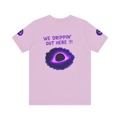 Drip District 27 Shirt | Purple Black Hole Streetwear Tee | Trendy Unisex Graphic Top