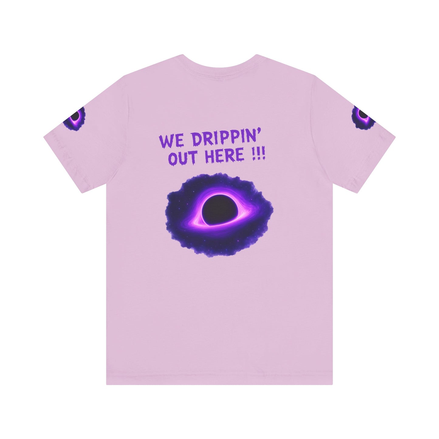 Drip District 27 Shirt | Purple Black Hole Streetwear Tee | Trendy Unisex Graphic Top