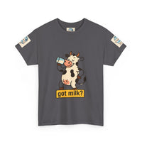 Funny Cow Got Milk T-Shirt Cute Dairy Lover Tee Pun Graphic Shirt Animal Humor Gift for Men & Women Farm Life Aesthetic