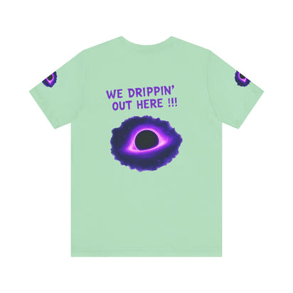 Drip District 27 Shirt | Purple Black Hole Streetwear Tee | Trendy Unisex Graphic Top