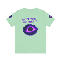 Drip District 27 Shirt | Purple Black Hole Streetwear Tee | Trendy Unisex Graphic Top
