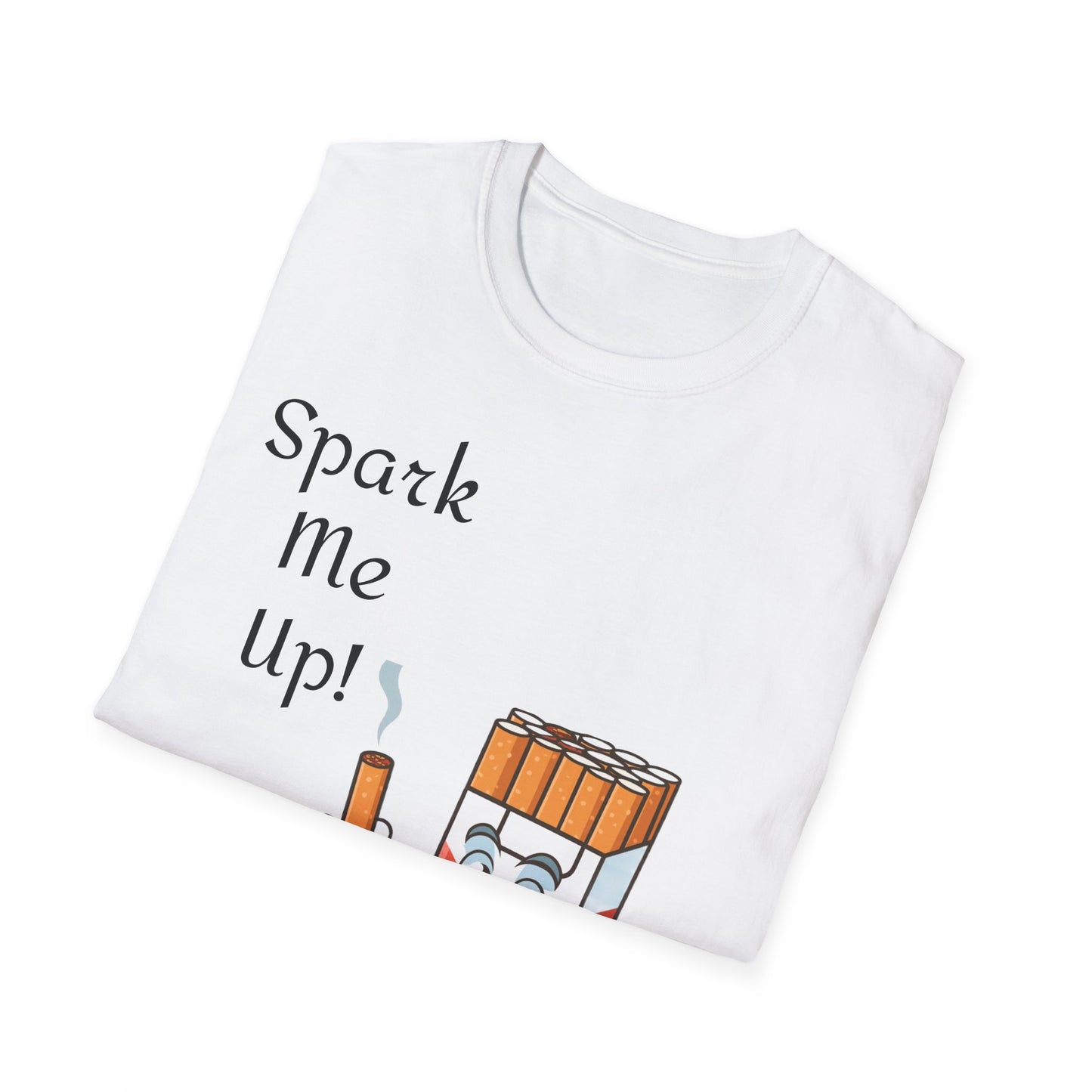 Spark Me Up! Funny Graphic T-Shirt | Whimsical Cartoon Tee | Trendy Unisex Gift for Him or Her | Casual Streetwear Top
