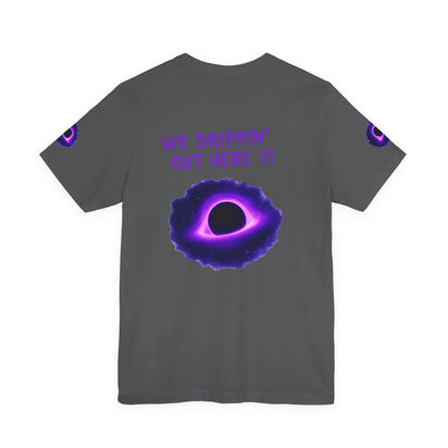 Drip District 27 Shirt | Purple Black Hole Streetwear Tee | Trendy Unisex Graphic Top