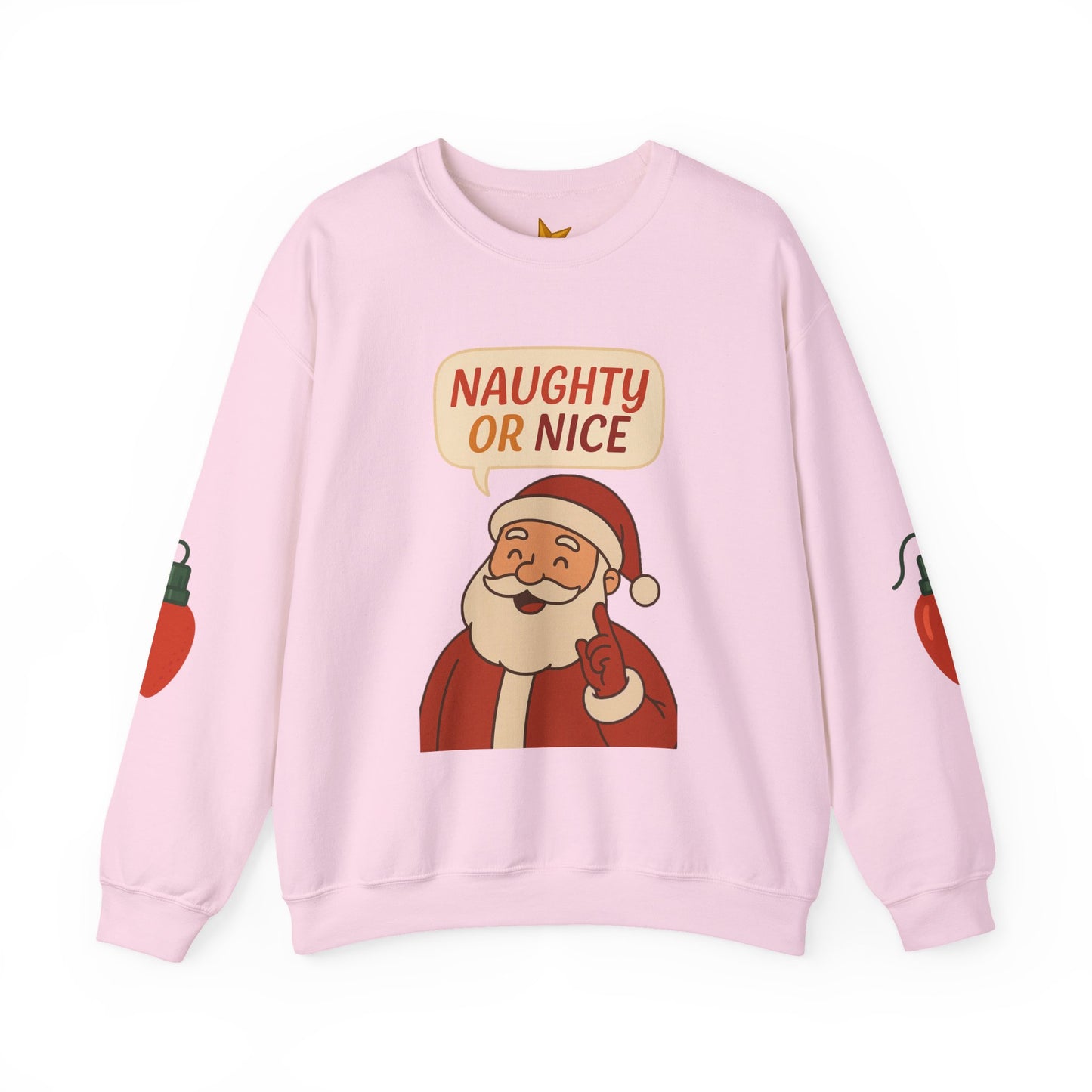 Santa's Naughty or Nice Crewneck Sweatshirt | Holiday Gift, Casual Wear, Winter Fashion, Unisex Sweatshirt, Festive Apparel