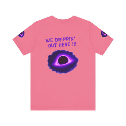 Drip District 27 Shirt | Purple Black Hole Streetwear Tee | Trendy Unisex Graphic Top