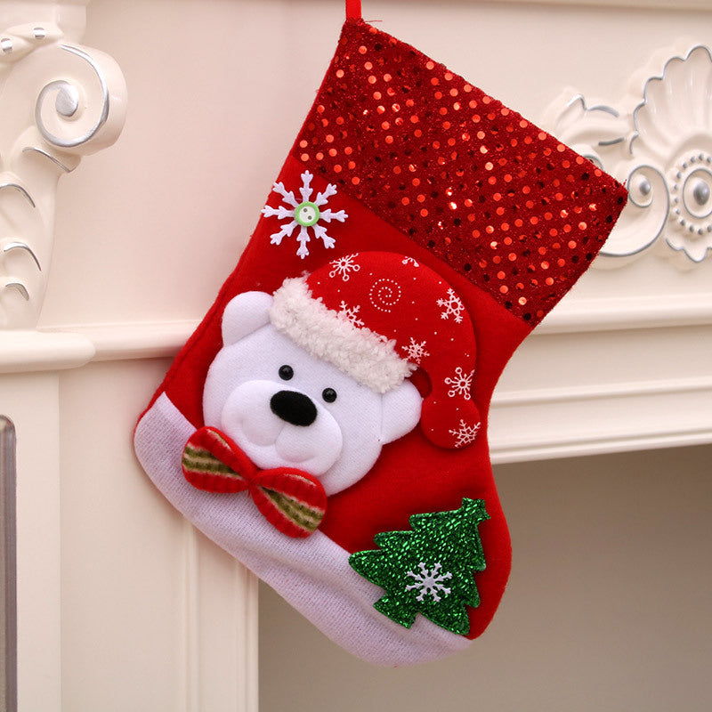 Christmas Gift Sock Hanging Bag